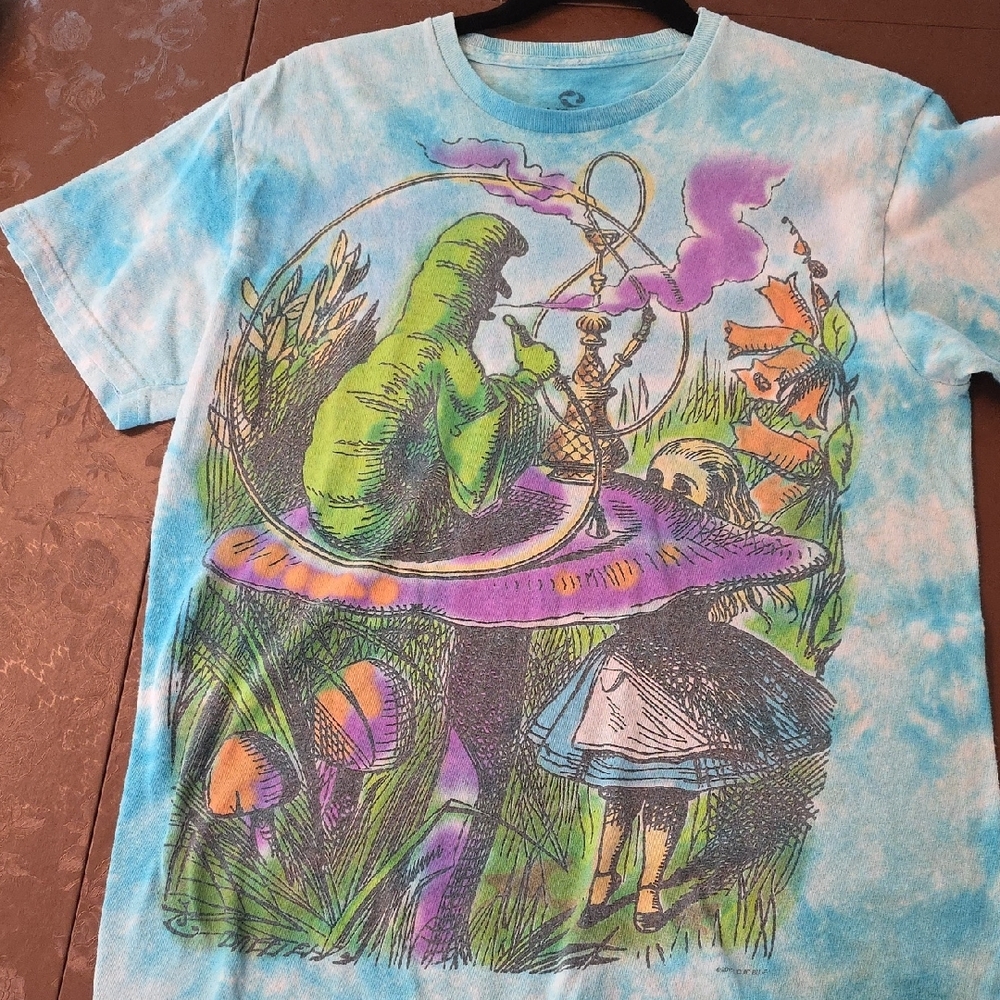 Liquid Blue Tie-Dye T-Shirt in Aqua